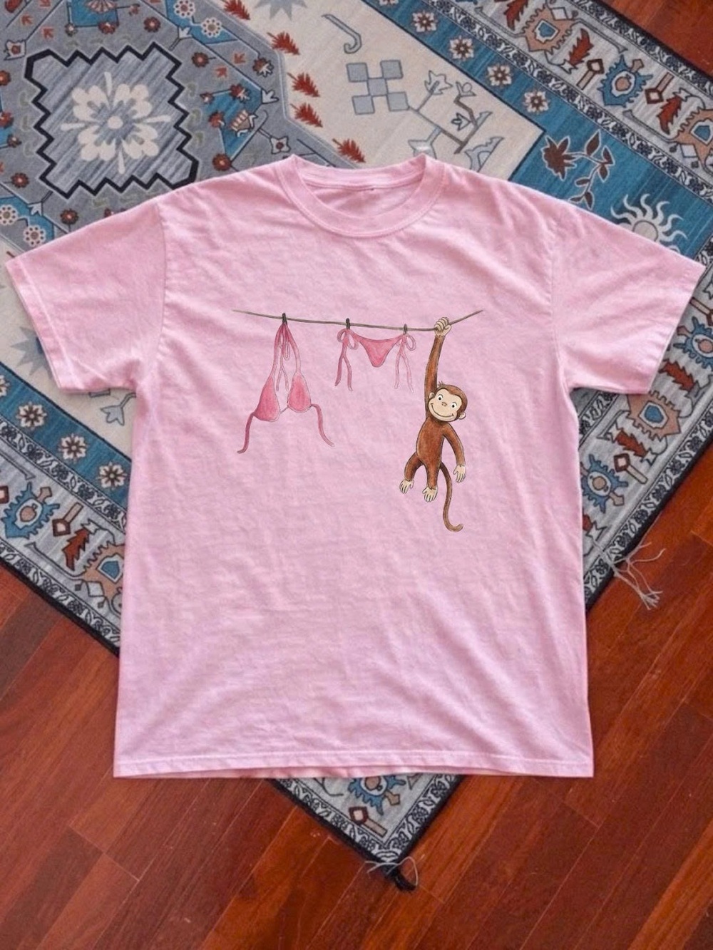 Monkey Graphic Short Sleeve Tee
